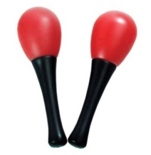 Maracas made of plastic. They are very versatile applicable. Size: 13cm.