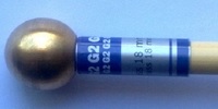 Baquetas Glockenspiel Cabeça Latão 18 mm (Par=2 Unidades)