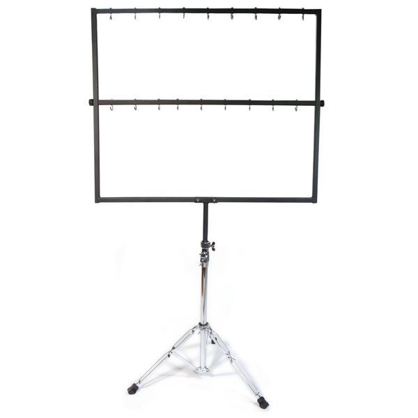 Stand: 18 hooks and cymbal stand