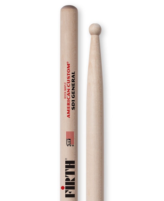 Snare Drum Mallet Round tip. Ideal for orchestral work, rock and band. A legendary practice stick.