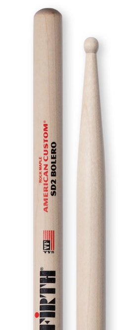 Snare Drum Mallet Round tip. Ideal for light orchestral and pit playing. Bolero.