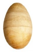 Egg Shaker wood 10 cm