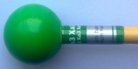 Xylophone Mallets Standard A Xa3 Medium-Hard Ref Green Pair (2 mallets)