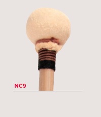 Timpani Mallets Adams Classic Series NC9, Chamois on Wood