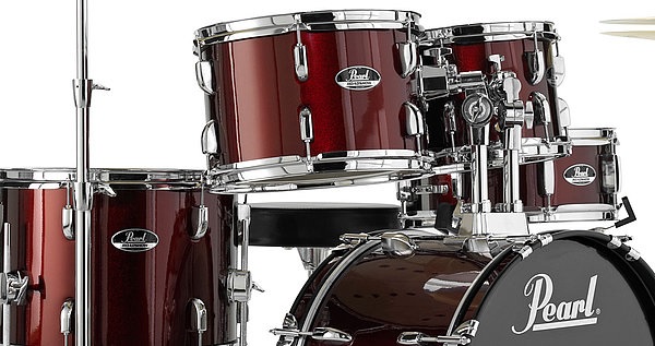 Pearl Drumset Roadshow Series Studio 5 Pieces w/ Hardware + 2 Cymbals + Throne. Bass Drum 20